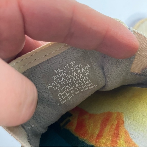 Olukai Kaula Ka’a Kapa linen drop in espadrille flats size 10 - Picture 10 of 13